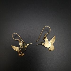 Wild Bryde Gold Hummingbird Earrings